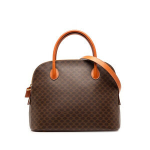 Pre-Loved Celine Macadam Coated Canvas Dome Satchel